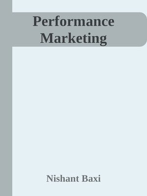 cover image of Performance Marketing